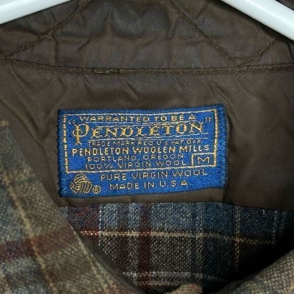 Vtg Pendleton Flannel Button Down Shirt - Picture 4 of 6